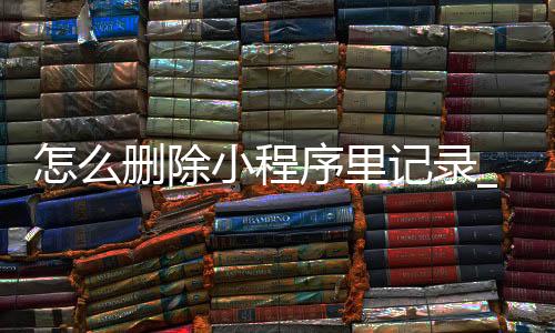 怎么删除小程序里记录_(怎么删除小程序里记录的内容)
