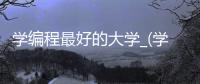 学编程最好的大学_(学编程最好的大学是哪个中国)